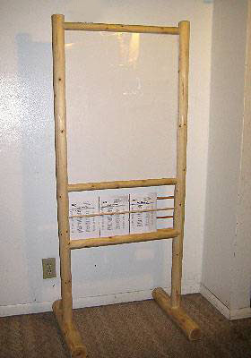 LPS-63 Log Wood Poster Stand