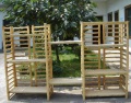 Bamboo Dowel Shelves Display